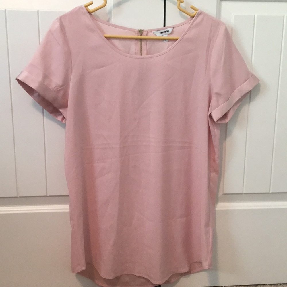 Silky Zip Back Gramercy Tee